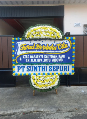 Papan Bunga Duka di Mayura